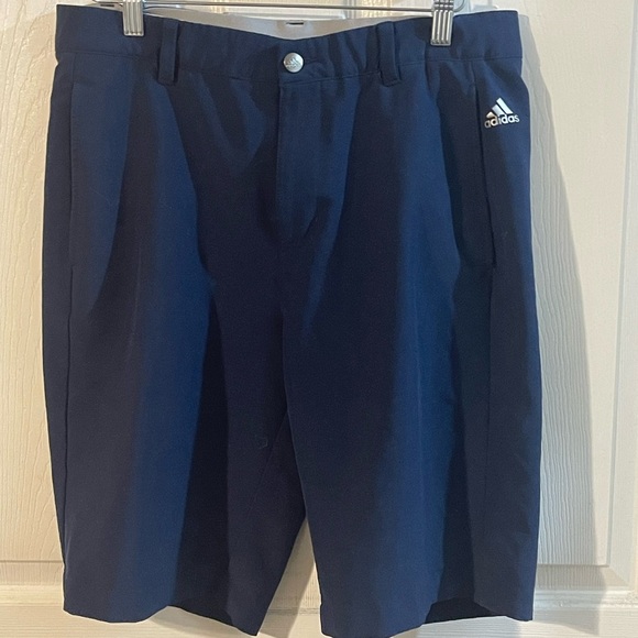 Adidas Men's Dark Blue Athletic Shorts - Picture 1 of 10